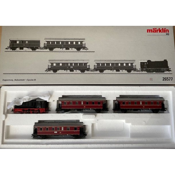 Mrklin 26577 DB digital togst "Nahverkehr" med diesellokomotivklasse V 36.2 og MFX