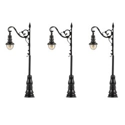 Faller 272127 spor N LED lanterne, lysbuelys, kold hvid, 3 stk. Hjde 65 mm