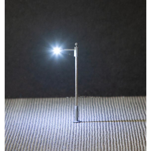 Faller 272222 spor N &lrm;LED gadebelysning, basis lampe&lrm; hjde 65 mm.