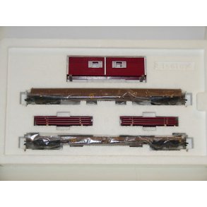 Mrklin 47025 DSB godsvognst. Lastet med danske bygningsdele