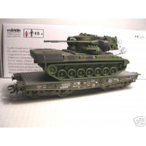 M�rklin 4MFOR 48712 Flachwagen mit Panzer Gepard 