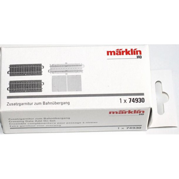 Mrklin 74930 Ideelt supplement til den fuldautomatiske jernbaneoverskring 74924 for C spor.