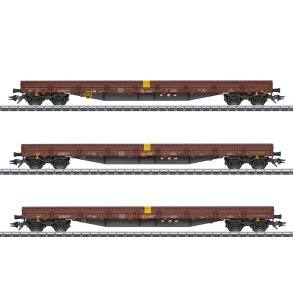 M�rklin 47162 DB AG Lavsidegodsvogns�t Type Res-x Alle vogne lastet med en skinnereplika. Nyhed 2026