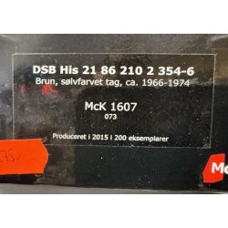 McK HO 1607 DSB lukket godsvogn Brun His 21 86 210 2 354-6