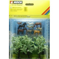 Noch HO 94003 Dekoration st "Heste &amp; frugttrer"