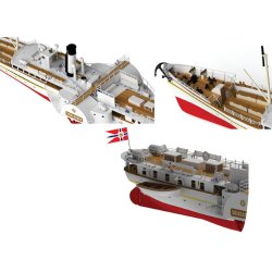 Modell-Tec 601-0600 Norsk passagerskib DS Skibladner hjuldamper fra 1856 l�ngde 83 cm. Scala 1:60 Bygges�t