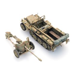 Artitec HO 6870491 Sd.Kfz. 10 + PAK 38, Camo. F�rdig model
