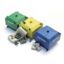 Artitec HO 10.391 Genbrugscontainere og affald af glas og papir s�t.