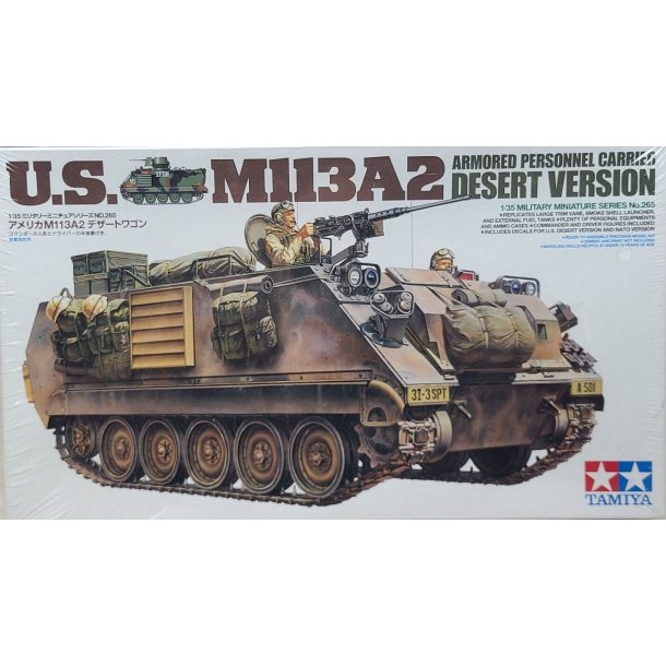 Tamiya 35265 U.S. M113A2 Armored Personnel Carrier Desert Version byggest Skala 1:35