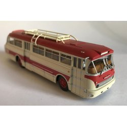 Brekina HO 59563 Ikarus 66 byBus hvid/rd rgang 1968