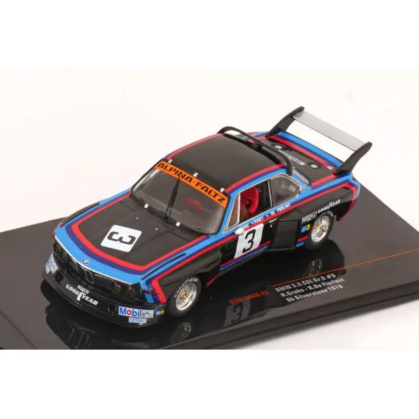 IXO GTM166LQ,22 BMW 635 CSL RG 1976 SILVERSTONE. Skala 1:43