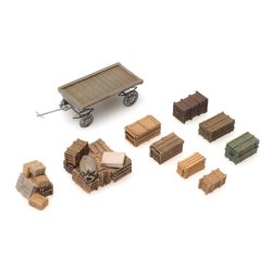 Artitec HO 387.451 stykgods med vogn. Frdig model