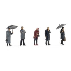 Artitec HO 5870003 figur s�t Passagerer i regnvejr