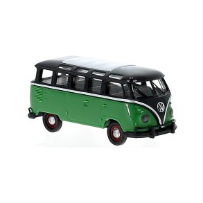 Brekina HO 31849 VW T1b Samba sort gr�n �rgang 1960