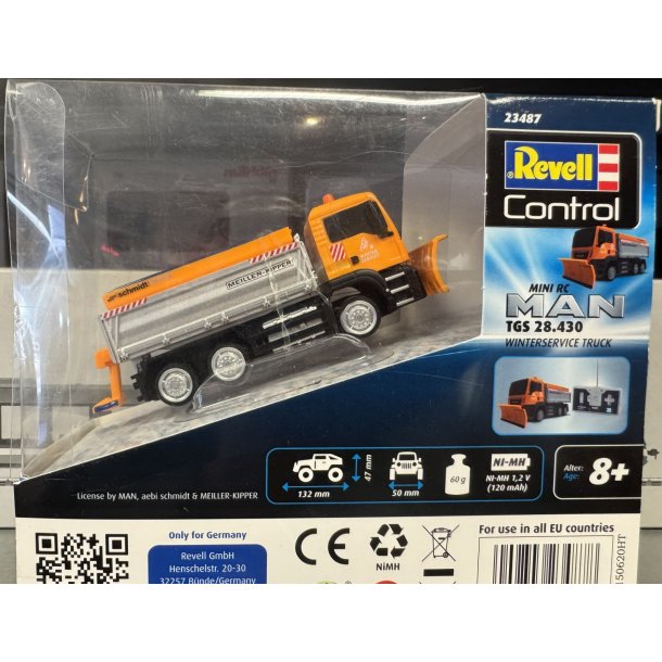 Revell 23487 Fjernstyret RC mini Man Vinterservicelastbil Begyndermodel Elektrisk 