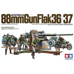 Tamiya 35017 German 88mm Gun Flak 36.37 st Scala 1:35 byggest
