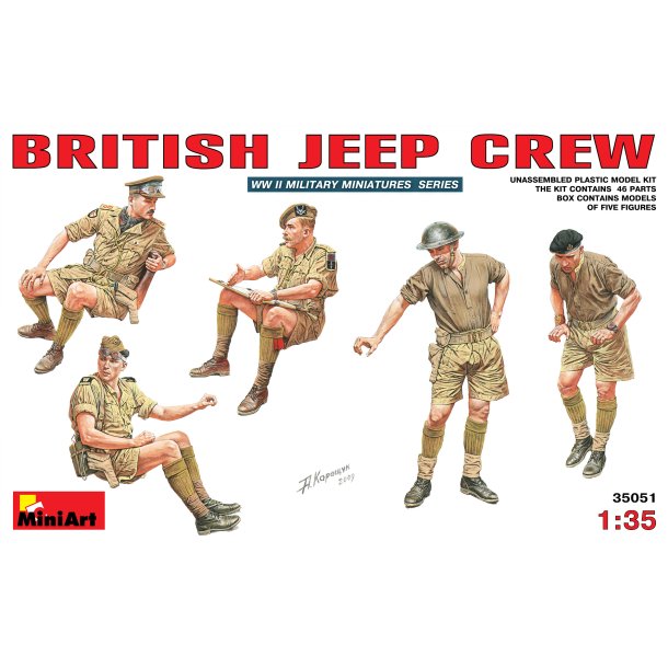 MiniArt 35051 BRITISK JEEP-BES�TNING bygges�t skala 1:35
