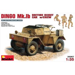 MiniArt 35067 DINGO Mk.1b BRITISK SPEJDERBIL med BES�TNING bygges�t skala 1:35