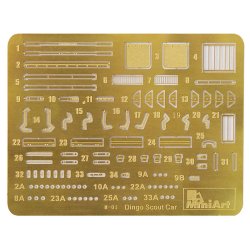 MiniArt 35087 SPEJDERVOGN DINGO Mk.1a med BES�TNING bygges�t skala 1:35