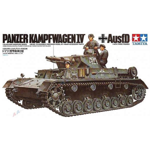 Tamiya 35096 German PanzerKampfWagen IV Ausf.D  byggest Skala 1:35  