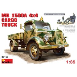 MiniArt 35150 MB 1500A 4�4 FRAGTLASTBIL bygges�t skala 1:35