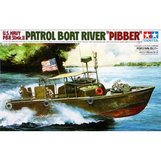 Tamiya 35150 U.S. Navy PBR31 Mk.II "Pibber"  byggest Scala 1:35  