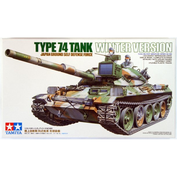 Tamiya 35168 Type 74 tank Winter Version Scala 1:35 byggest