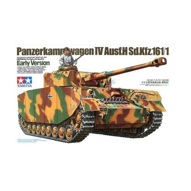 Tamiya 35209 German PanzerKampfwagen IV Ausf. H Early Version byggest skala 1:35  