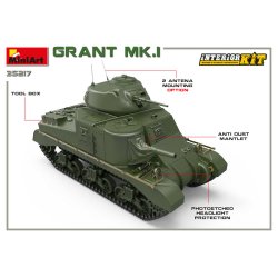 MiniArt 35217 GRANT Mk.I INTERI�RKIT bygges�t skala 1:35
