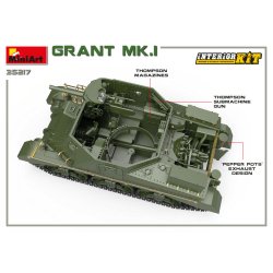 MiniArt 35217 GRANT Mk.I INTERI�RKIT bygges�t skala 1:35