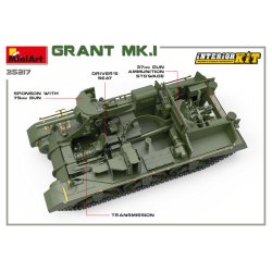 MiniArt 35217 GRANT Mk.I INTERI�RKIT bygges�t skala 1:35
