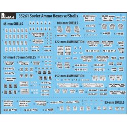 MiniArt 35261 SOVJETISKE AMMUNITIONSKASSER med GRANATER bygges�t skala 1:35