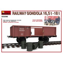 MiniArt 35296 JERNBANEGONDOLVOGN 16,5-18t bygges�t skala 1:35