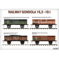 MiniArt 35296 JERNBANEGONDOLVOGN 16,5-18t bygges�t skala 1:35