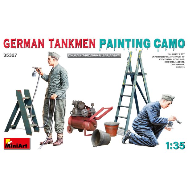 MiniArt 35327 TYSKE TANKM�ND CAMO-MALERI bygges�t skala 1:35