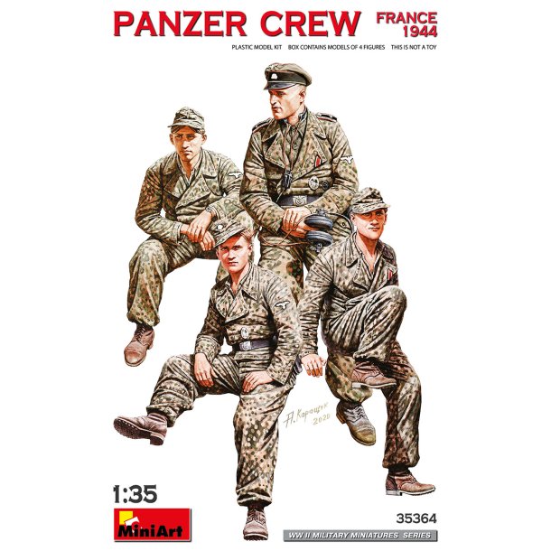 MiniArt 35364 PANZER CREW. FRANKRIG 1944 bygges�t skala1:35