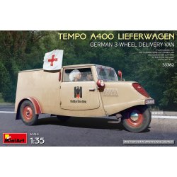 MiniArt 35382 TEMPO A400 LIEFERWAGEN. TYSK 3-HJULS LEVERINGSVOGN bygges�t skala 1:35
