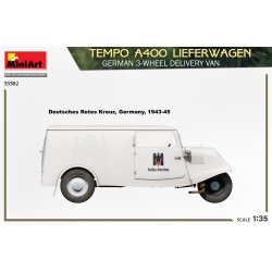 MiniArt 35382 TEMPO A400 LIEFERWAGEN. TYSK 3-HJULS LEVERINGSVOGN bygges�t skala 1:35