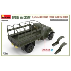 MiniArt 35383 G7107 med BES�TNING 1,5t 4X4 LASTBIL MED METALKARROSSERIE bygges�t skala 1:35