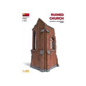 MiniArt 35533 RUINERET KIRKE 345x240x60 mm bygges�t skala 1:35
