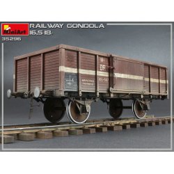 MiniArt 35296 JERNBANEGONDOLVOGN 16,5-18t bygges�t skala 1:35