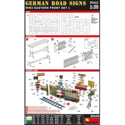 MiniArt 35602 TYSKE VEJSKILTE 2. VERDENSKRIG (�STFRONTSS�T 1)