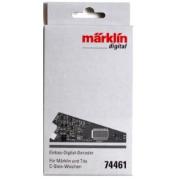 Mrklin 24611 sporskift venstre 188,3 mm / R2 = 437,5 mm / 24,3 med dekoder 74460 &amp; drev 74490