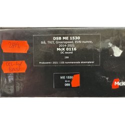 McK HO 0116 DSB diesellok ME 1530 med DCC j�vnstr�m samt diesellyd