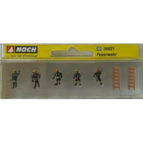 Noch 36021 spor N figur s�t Brandv�sen i sorte beskyttelsesdragter