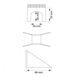 Auhagen 14471 spor N tunnel under jernbane
