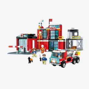 BlueBrixx-Pro 107160 City Fire Rescue: Brandstation