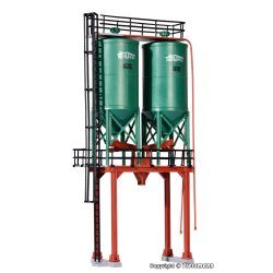 Kibri HO 39931 dobbelt silo SchwarzBau