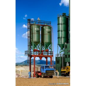 Kibri HO 39931 dobbelt silo SchwarzBau