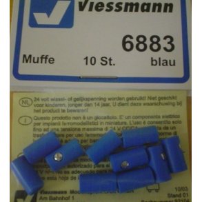 Viessmann 6883  10 stk. Muffer bl&aring; 
